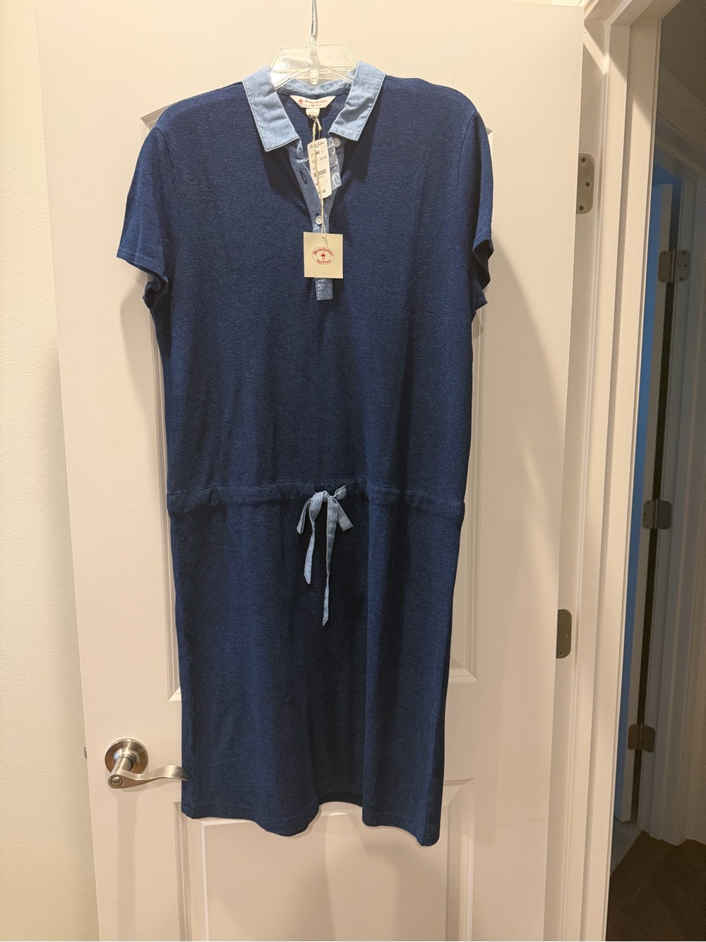 Brooks Brothers Polo Dress with Chambray Collar size L